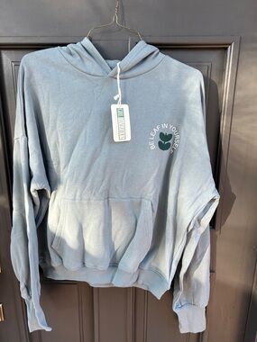 Be Leaf In Yourself Blue Pullover Hoodie